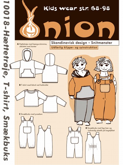 onion 10018, hættetrøje, t-shirt og smækbuks