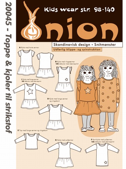 onion 20045, toppe og kjoler til strikstof